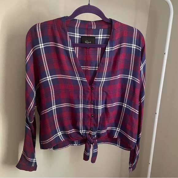 Rails Front Tie Sloane Blouse - Picture 1 of 8